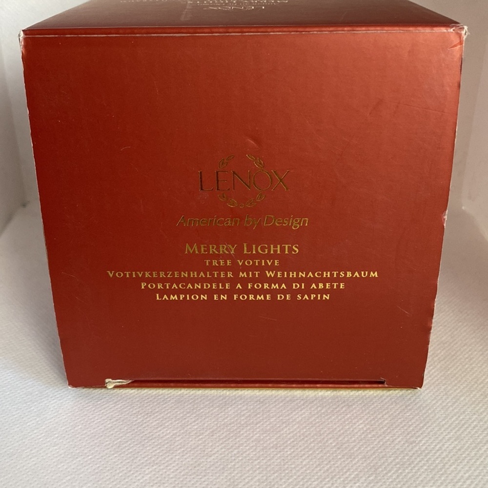 Lenox Merry Lights Tree Votive Tea Light Candle Holder - Picture 2 of 11